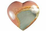 Wide, Polychrome Jasper Heart - Madagascar #205218-1